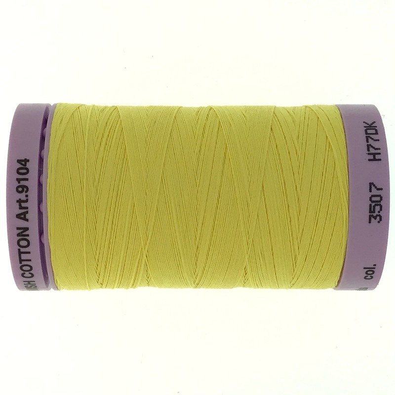 Mettler Cotton 50wt Thread - 500mt - 3507 - Lemon Zest