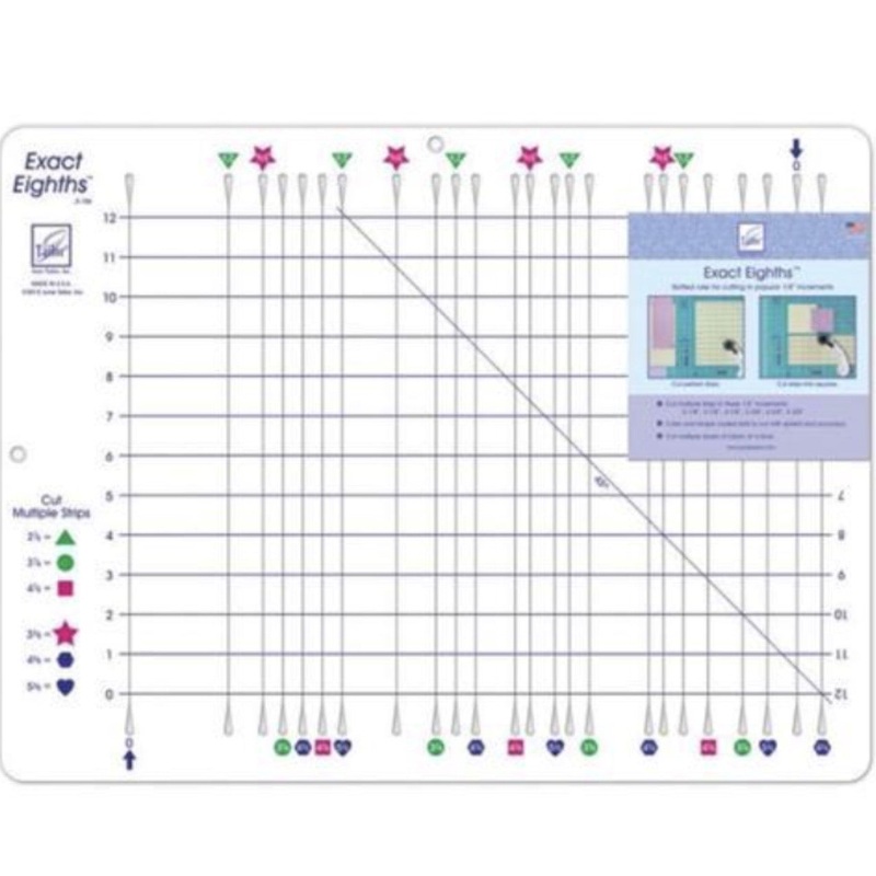 Exact Eighths Slotted Ruler - 22 x 16.5