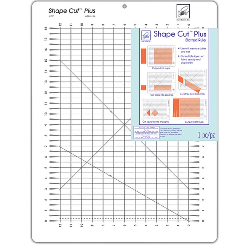 Shape Cut Plus Slotted Ruler - 22 x 16.5