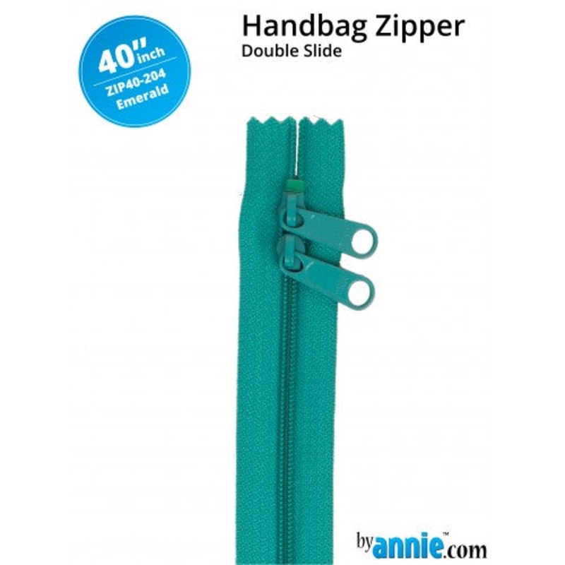 ByAnnie - 40 Double Slide Zipper -  Emerald
