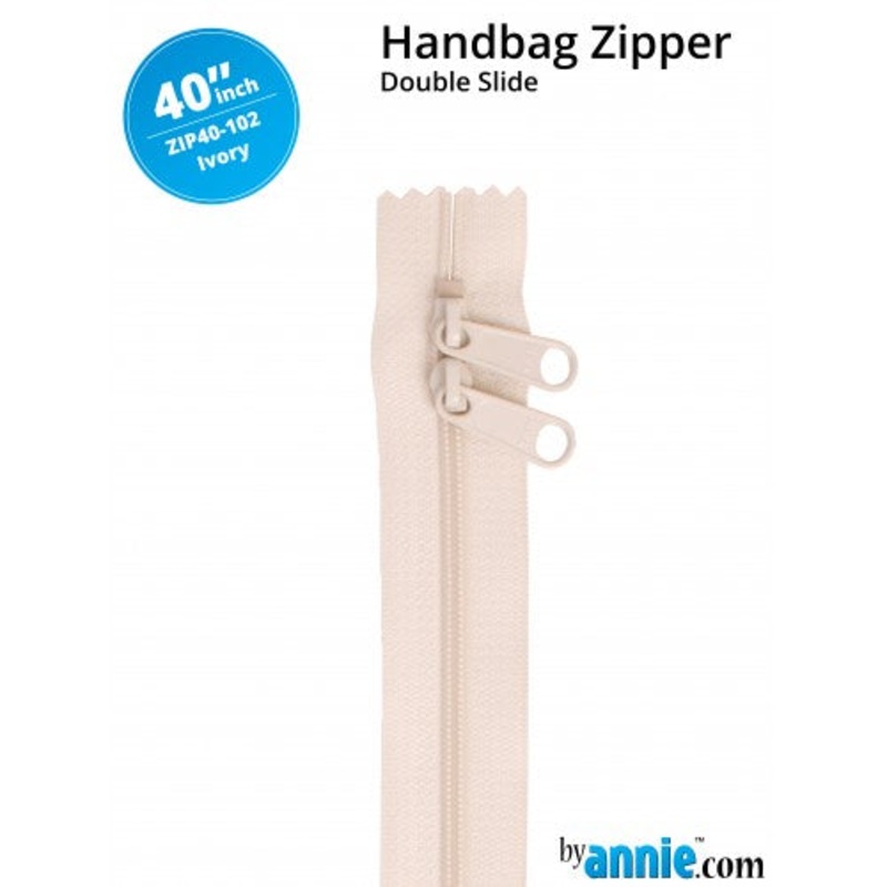 ByAnnie - 40 Double Slide Zipper -  Ivory