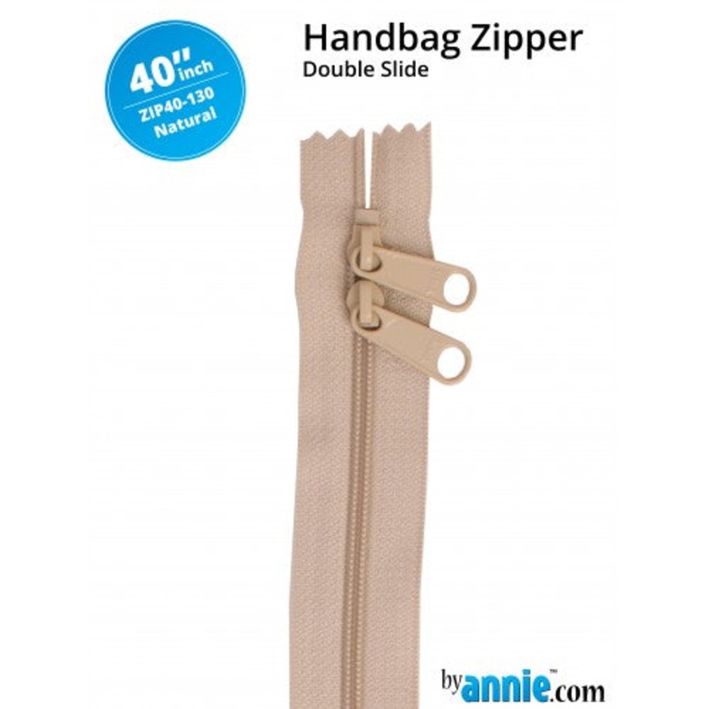 ByAnnie - 40 Double Slide Zipper -  Natural