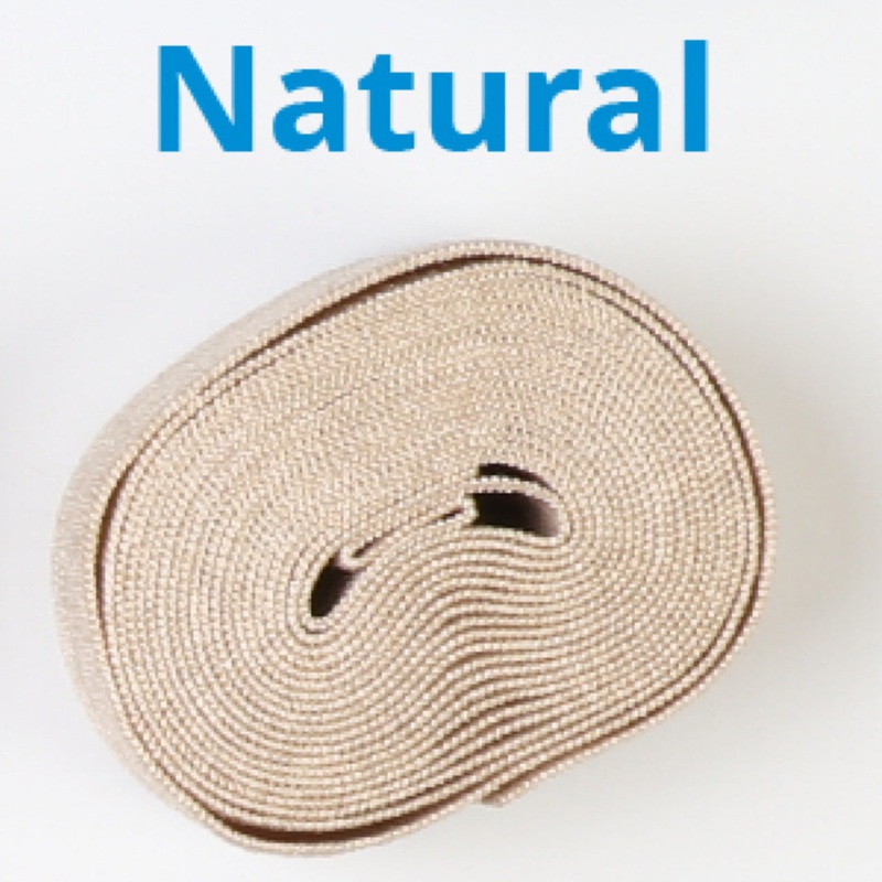 ByAnnie Fold Over Elastic - 20mm - 2 yards - Natural