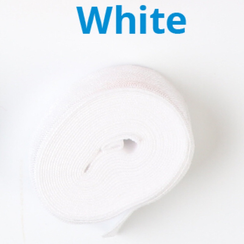 ByAnnie Fold Over Elastic - 20mm - 2 yards - White