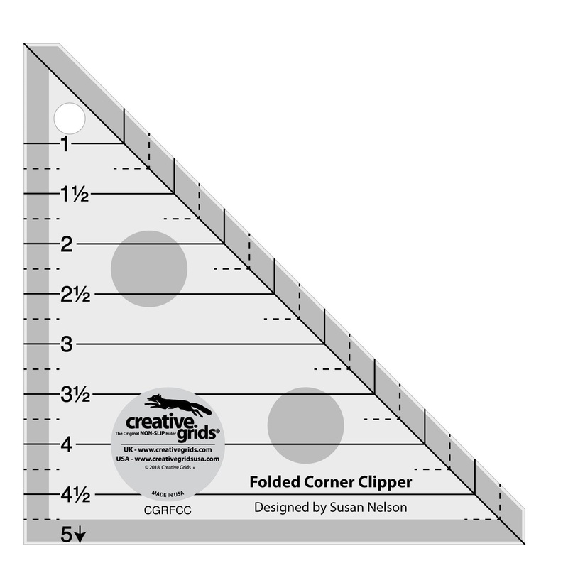 Non-Slip Ruler - Folded Corner Clipper - 5