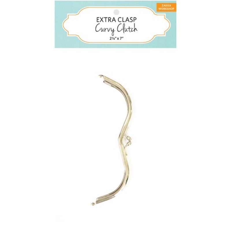 Zakka Workshop Curvy Clutch - Extra Clasp 2.25 H x 7 W - ZW0161