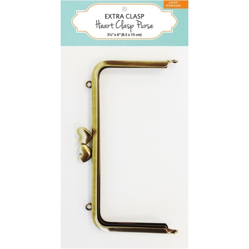 Zakka Workshop Heart Clasp Purse - Extra Clasp 3.25 H x 6 W - ZW0123