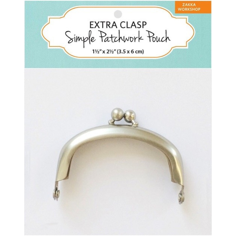 Zakka Workshop Simple Patchwork Pouch - Extra Clasp 1.5 H x 2.5 W - ZW0130