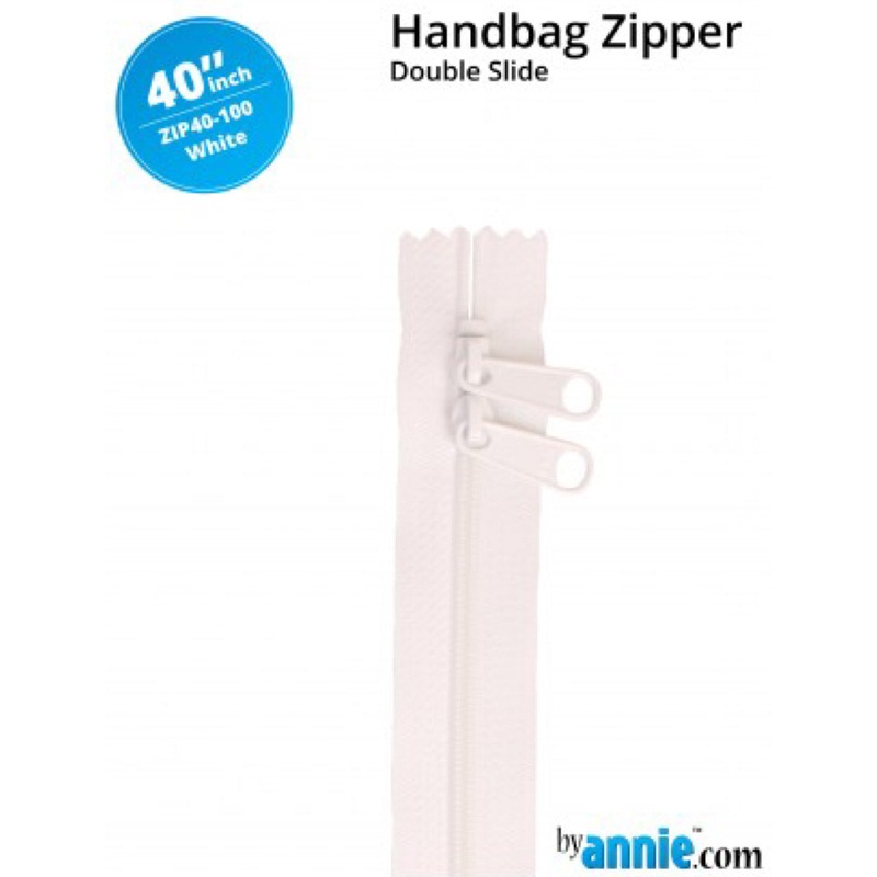 ByAnnie - 40 Double Slide Zipper - White