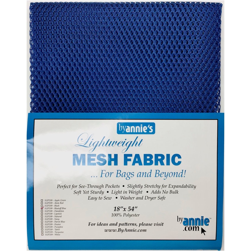ByAnnie Mesh Fabric - 18x54 - Blast Off Blue