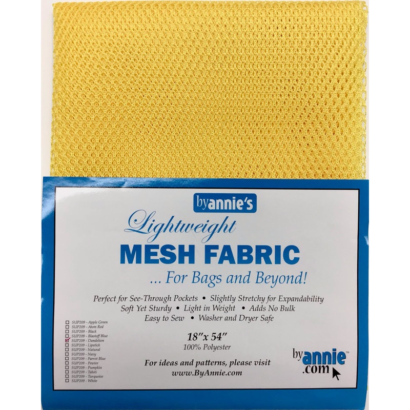 ByAnnie Mesh Fabric - 18x54 - Dandelion