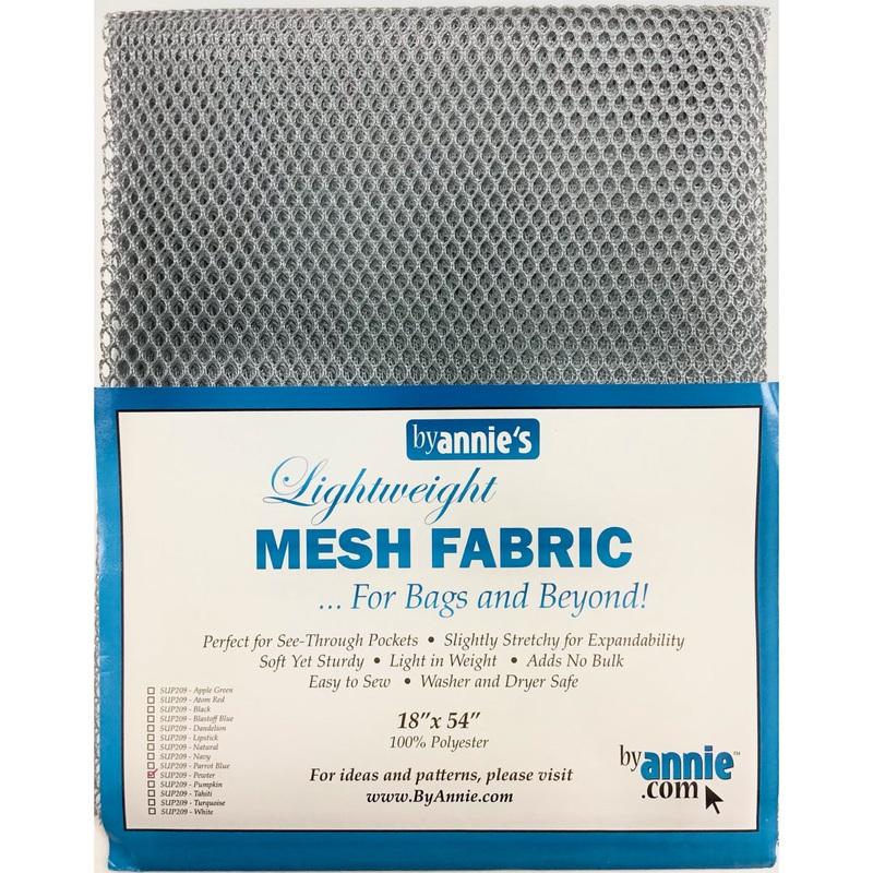 ByAnnie Mesh Fabric - 18x54 - Pewter
