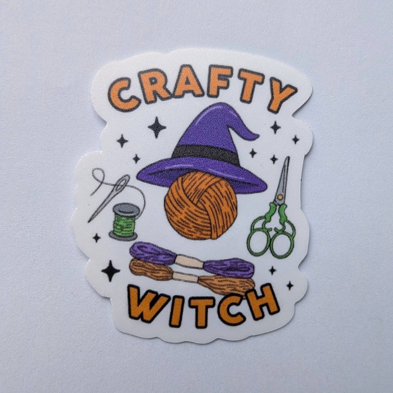 Crafty Witch - Vinyl Sticker