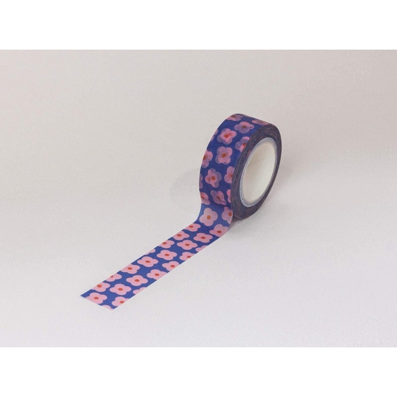Primrose Party Retro Scattered Flowers Washi Tape