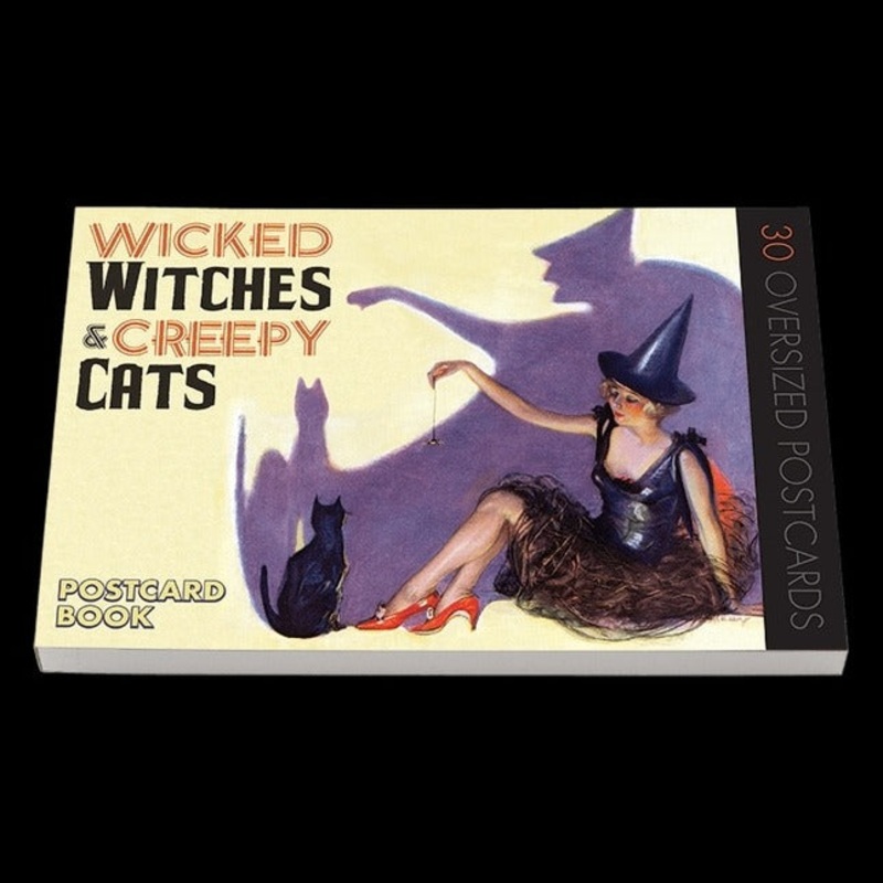 Wicked Witches & Creepy Cats - Halloween Postcards