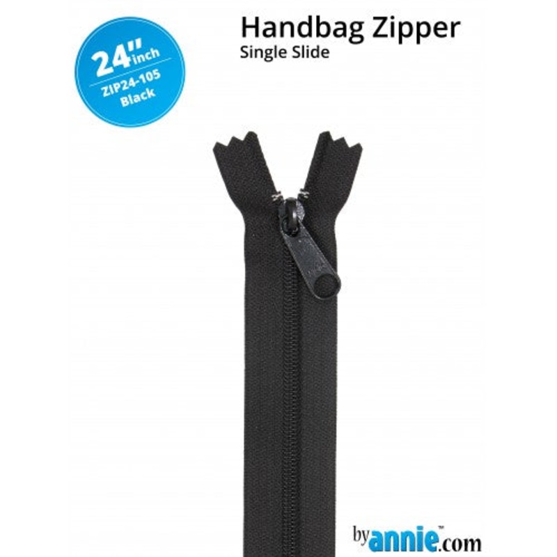 ByAnnie - 24 Single Slide Zipper - Black
