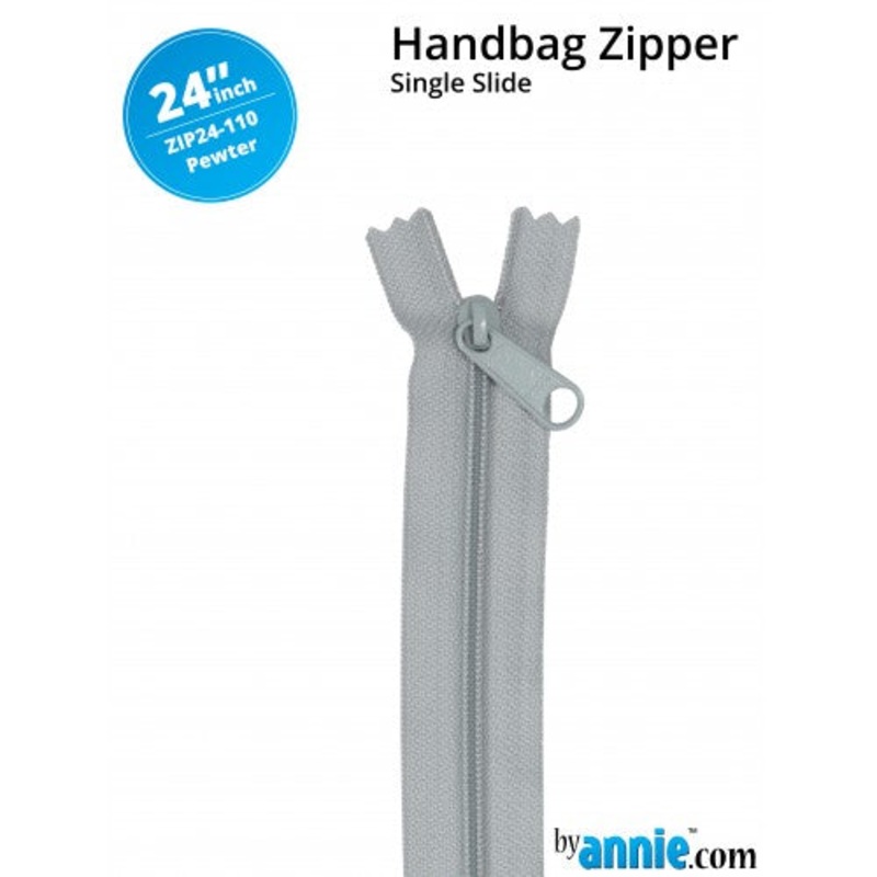 ByAnnie - 24 Single Slide Zipper - Pewter