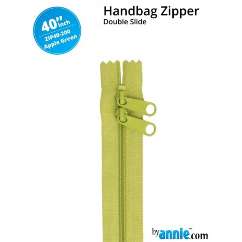 ByAnnie - 40 Double Slide Zipper -  Apple Green