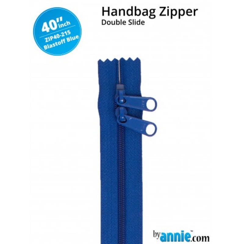 ByAnnie - 40 Double Slide Zipper -  Blastoff Blue