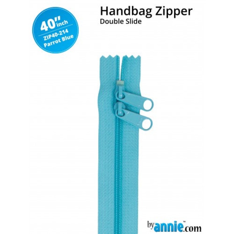 ByAnnie - 40 Double Slide Zipper -  Parrot Blue