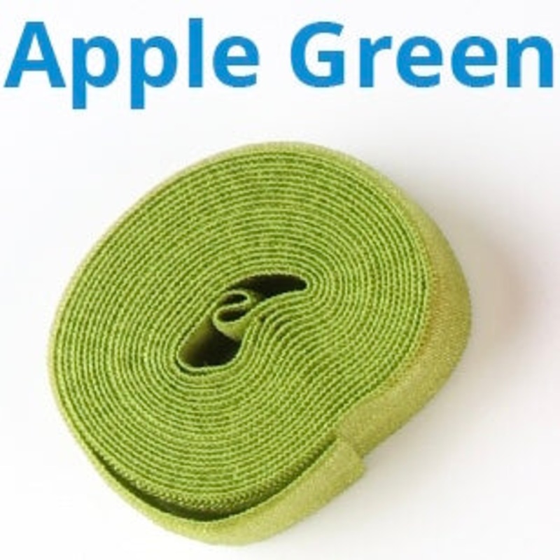 ByAnnie Fold Over Elastic - 20mm - 2 yards - Apple Green