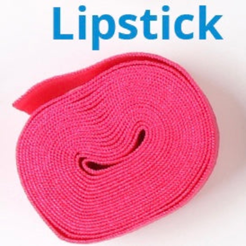 ByAnnie Fold Over Elastic - 20mm - 2 yards - Lipstick