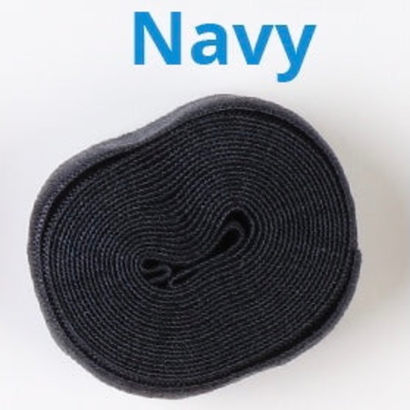 ByAnnie Fold Over Elastic - 20mm - 2 yards - Navy