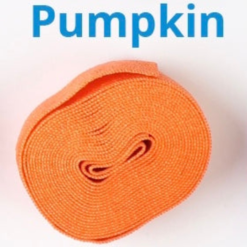 ByAnnie Fold Over Elastic - 20mm - 2 yards - Pumpkin
