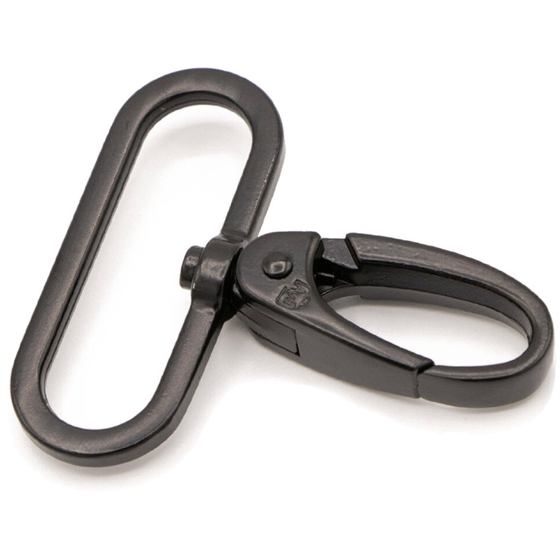 ByAnnie Hardware - 1.5 Swivel Hook - Set of 2 - Black Metal