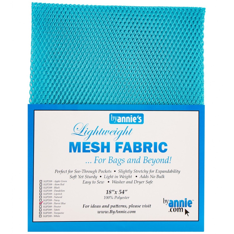 ByAnnie Mesh Fabric - 18x54 - Parrot Blue