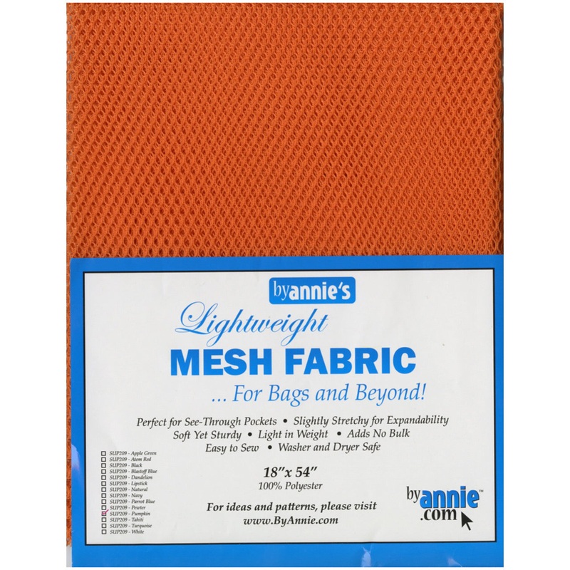 ByAnnie Mesh Fabric - 18x54 - Pumpkin