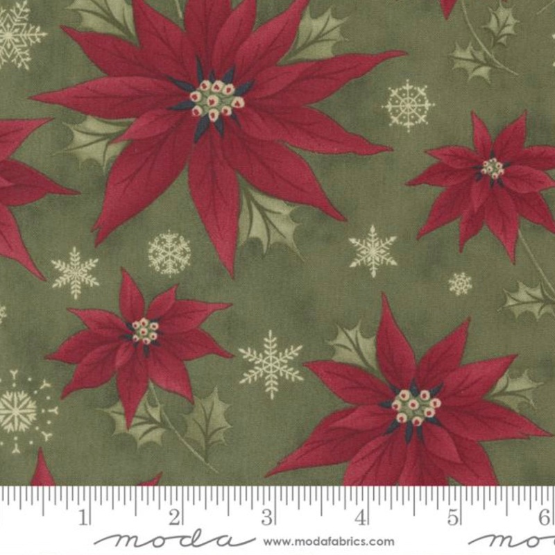 Poinsettia Plaza - Festive Floral - Holly