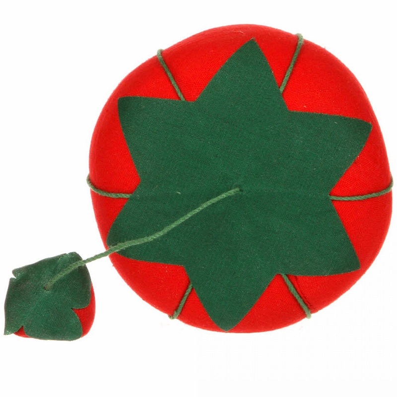 Tomato Pincushion with Strawberry Emery - Large 4