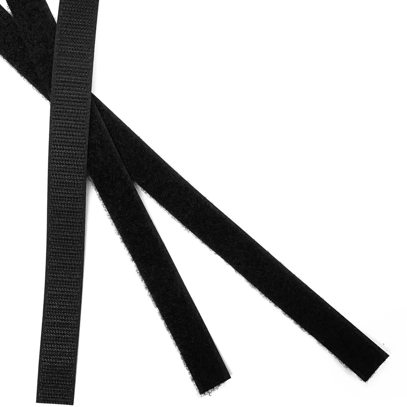 VELCRO Fasteners - Loop  - Sew-On - Black - 18mm