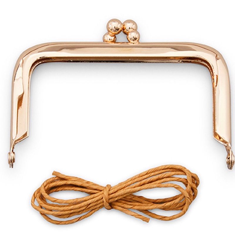 Zakka Workshop Classic Coin Purse - Rose Gold - Extra Clasp 1.75 H x 3.125 W - ZW6288