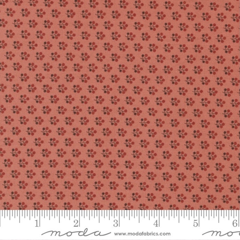 Rose - Dot & Stem - Pink-Half Meter