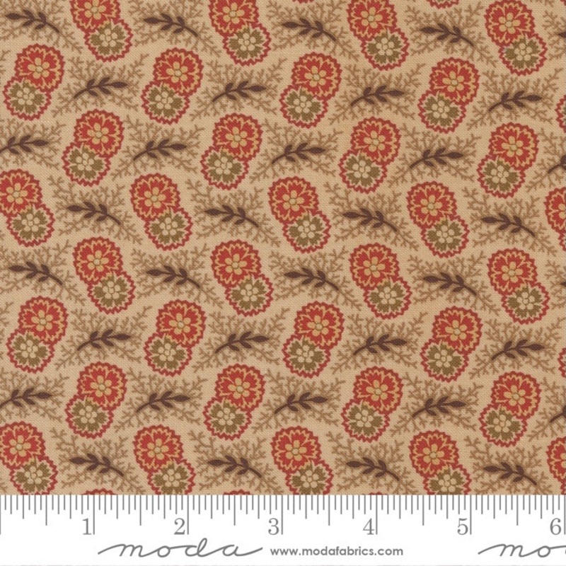 Rose - Fleur & Fern - Cream-Half Meter