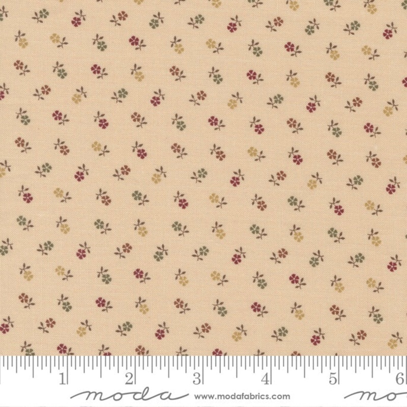 Adamstown - Fleur - Cream-Half Meter