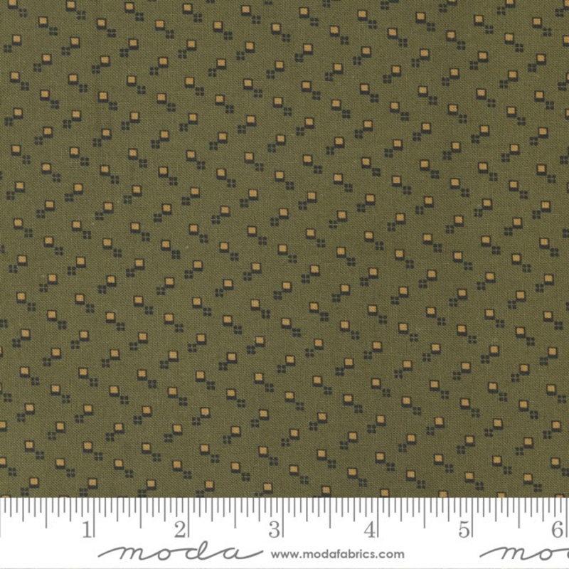 Adamstown - Squares - Olive-Half Meter