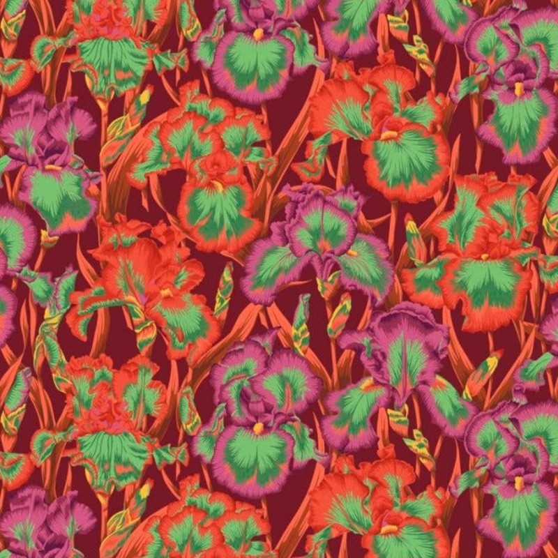 August 2020 - Bearded Iris - Red