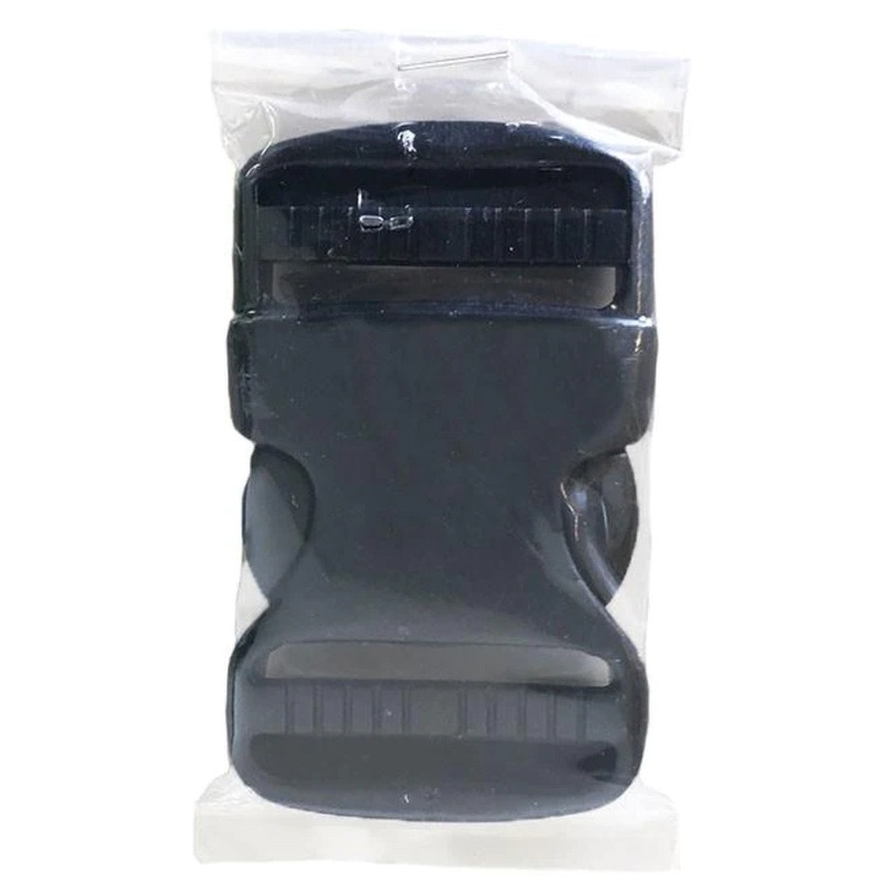 Parachute Buckle - Black Plastic - 1 1/2 Side Release