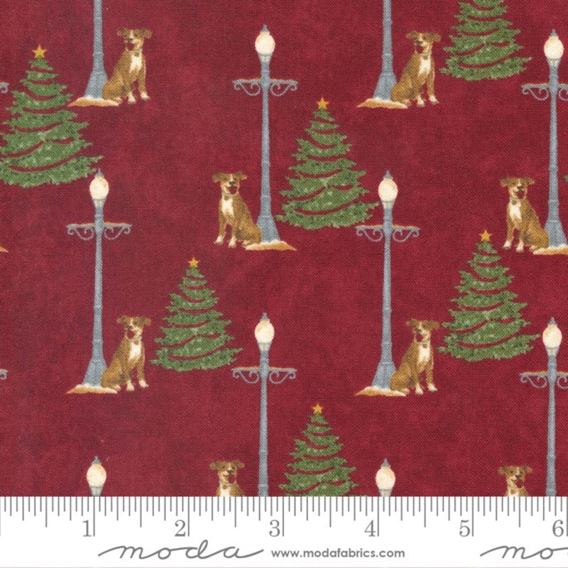 Shoppes On Main - Street Light - Crimson