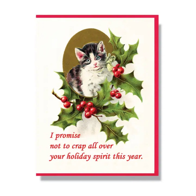 Won't Crap Holiday Spirit Card