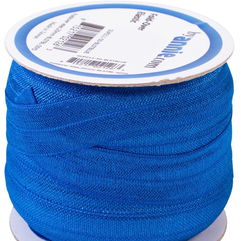 ByAnnie Fold Over Elastic - 20mm - Blastoff Blue