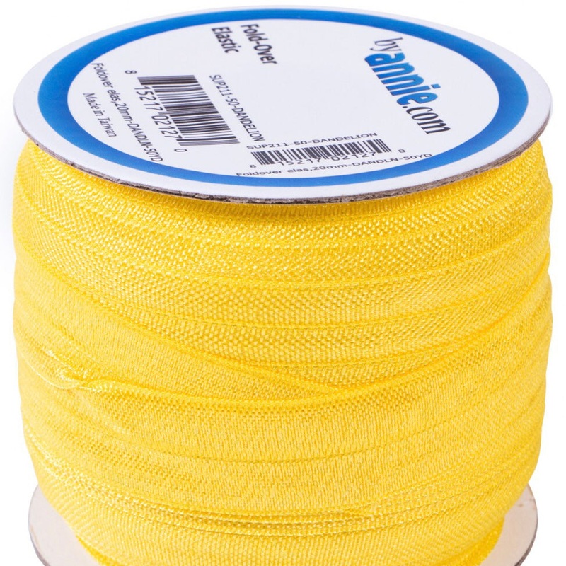 ByAnnie Fold Over Elastic - 20mm - Dandelion