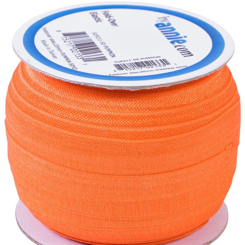 ByAnnie Fold Over Elastic - 20mm - Pumpkin
