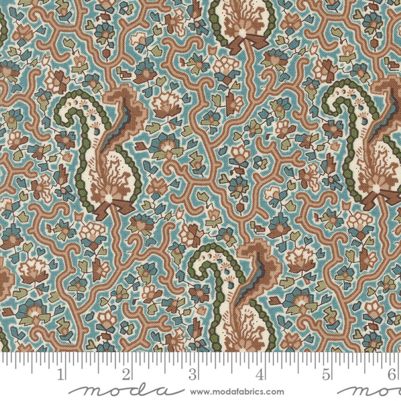 Dinahs Delight - Culpepper Paisley - Robins Egg