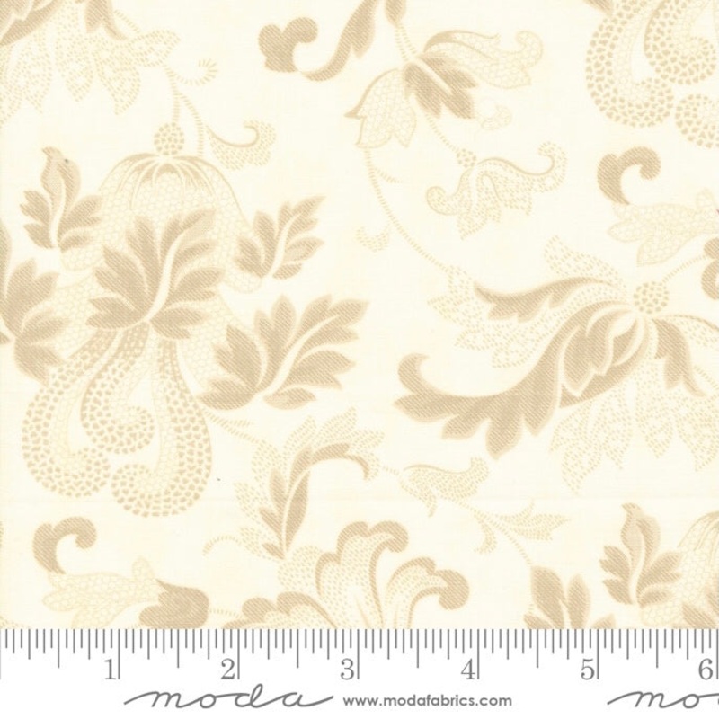 Etchings - Friendly Flourish Damask - Parchment