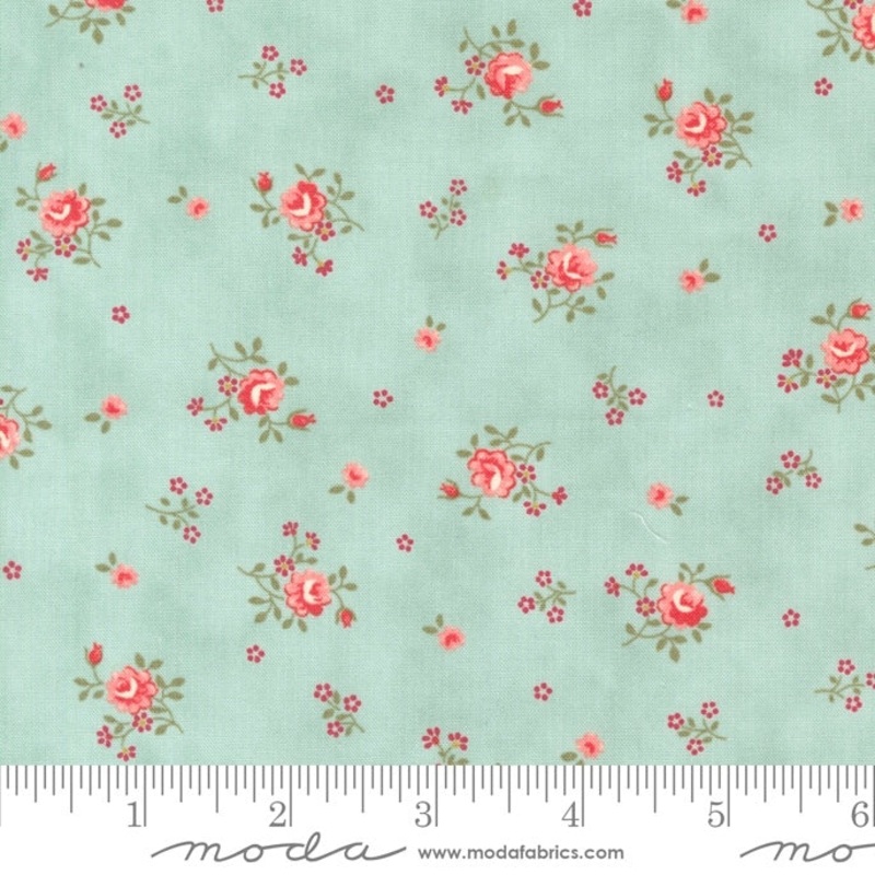 Etchings - Peaceful Posies - Aqua