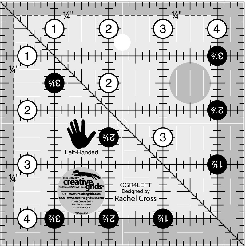 Non-Slip Ruler - Square - 4.5 - Left-Handed